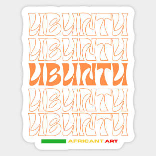 African fashion Ubuntu Sticker